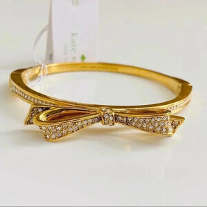 Kate Spade Gold Plated Pave Crystal Love Notes